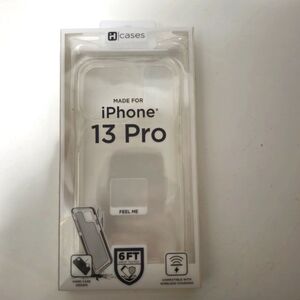 hCases Clear Hard Case for iPhone 13 Pro Apple smartphone cover protection New